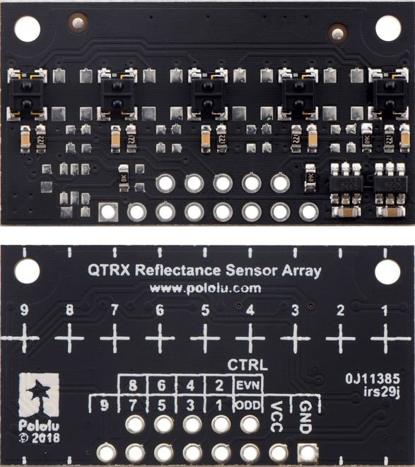 QTRX-MD-05RC 5'li Çizgi Algılama Sensörü (Seyrek Sensör Dizilimli)