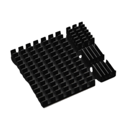 Black Aluminum Heatsink Kit for Raspberry Pi 4B - Thumbnail