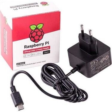 Raspberry Pi 4 Licensed Power Supply 5V 3A USB-C Black