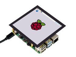 Raspberry Pi için 4inç Kare Kapasitif Dokunmatik LCD (C) Ekran Modülü - 720×720 Piksel DPI - IPS - Sertleştirilmiş Cam Kapak - Düşük Güç - Thumbnail