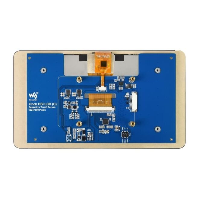 7inch Capacitive Touch LCD Display Module for Raspberry Pi - DSI Interface - 1024x600 Pixel IPS