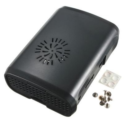 Raspberry Pi B+/2/3 Black, Fan Compatible Case