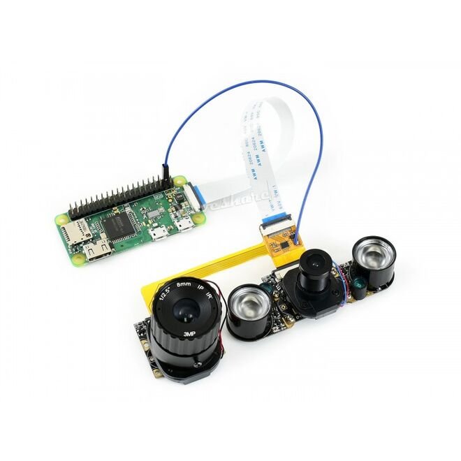 Raspberry Pi Camera Timer, One Cable for Two Cameras