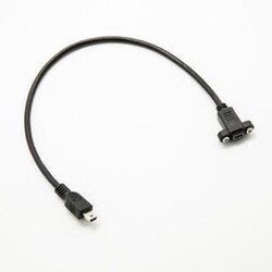Raspberry Pi Mini USB Kablo Erkek - Dişi Panel Tipi Mini USB Uzatma Kablosu - Thumbnail