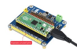 Raspberry Pi Pico Servo Motor Sürücü - (16-ch Outputs - 16-bir Resolution) - Thumbnail