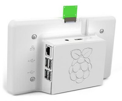 Raspberry Pi Resmi Ekran Case′i - Beyaz