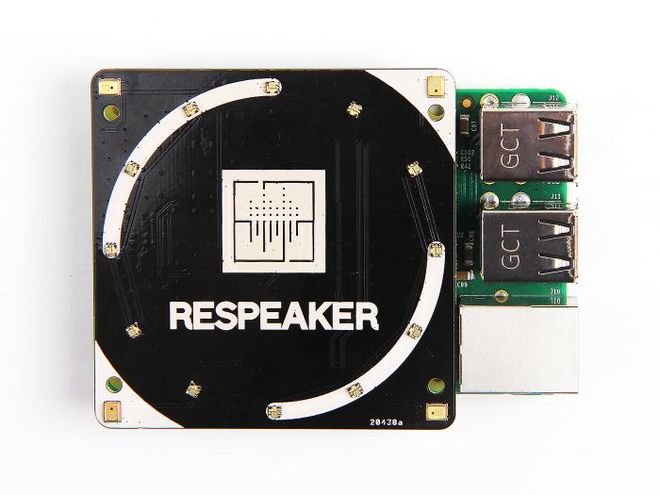 ReSpeaker 4'ü Kare Mikrofon Kiti (Raspberry Pi İçin)