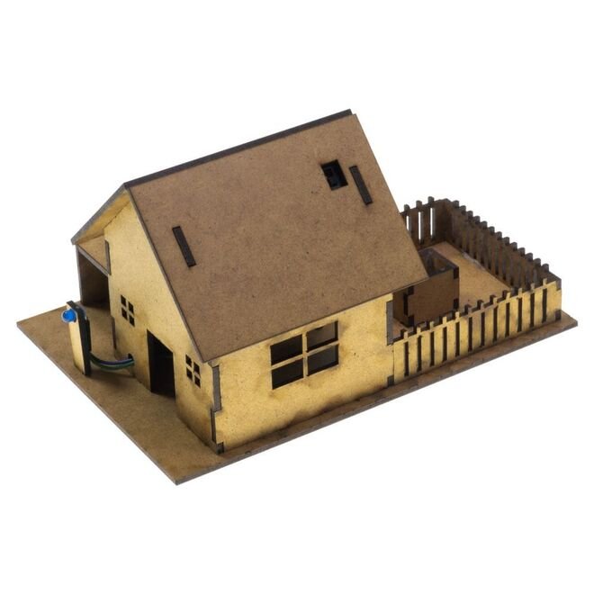 R.E.X Woody Series D.I.Y Wooden House Kit - Meet Electronics