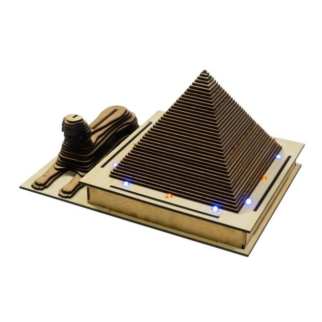 REX Woody Serisi D.I.Y Mısır Piramitleri (Egyptian Pyramids) - Keops (Boyanabilir) - STEM