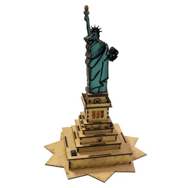 REX Woody Serisi D.I.Y Özgürlük Heykeli (Statue of Liberty) - Boyanabilir - STEM