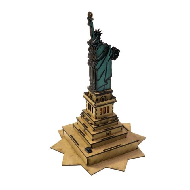 REX Woody Serisi D.I.Y Özgürlük Heykeli (Statue of Liberty) - Boyanabilir - STEM