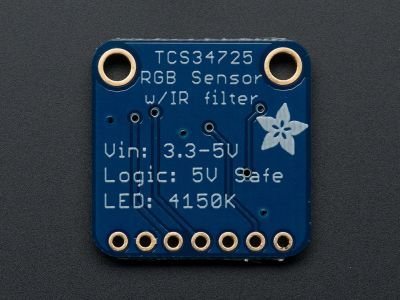 RGB Color Sensor with IR Filter and White LED - TCS34725