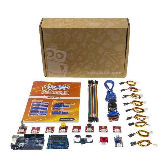 Robotistan Starter Kit with Scratch Programming - Compatible with Arduino
