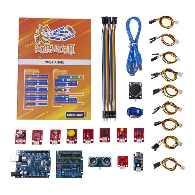 Robotistan Starter Kit with Scratch Programming - Compatible with Arduino