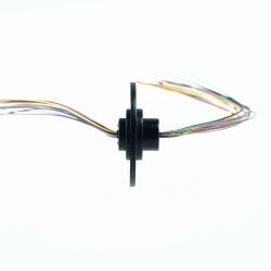 Rotating Cable Slip Ring with Flange (12 Cable and with JST-SH Socket) - Thumbnail
