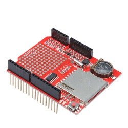 RTC + SD Kart Data Logger Shield (Arduino Uyumlu) - Thumbnail