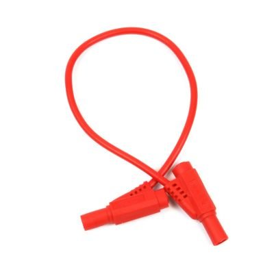 Safety Protected Banana Plug - Red, 25cm, 4mm