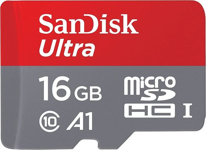 SanDisk 16GB microSDHC Memory Card Class10 - 98MB/sn Reading Rate