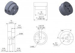 Scooter/Kaykay Tekerlekler için 4 mm Şaft Adaptörü - PL2672 - Thumbnail
