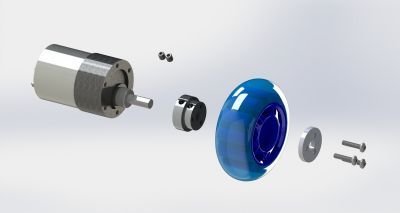 Scooter/Kaykay Tekerlekler için 5 mm Şaft Adaptörü - PL2673