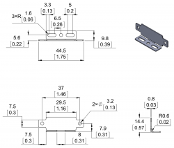Sharp Infrared Sensor Holder (Parallel) - PL-2678 - Thumbnail