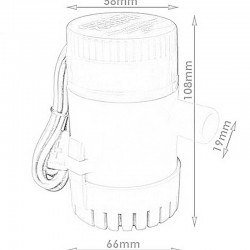 Sıvı Pompası - 750GPH (12 V) - SFBP1-G750-01 - Thumbnail