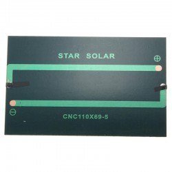 Solar Panel - 1.5V 500mA 110x70mm - Thumbnail