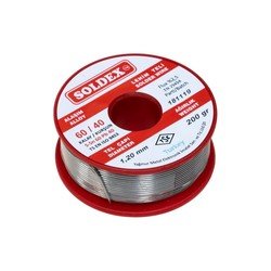 Soldex 1.2 mm 200 g Lehim Teli (%60 Sn / %40 Pb) - Thumbnail