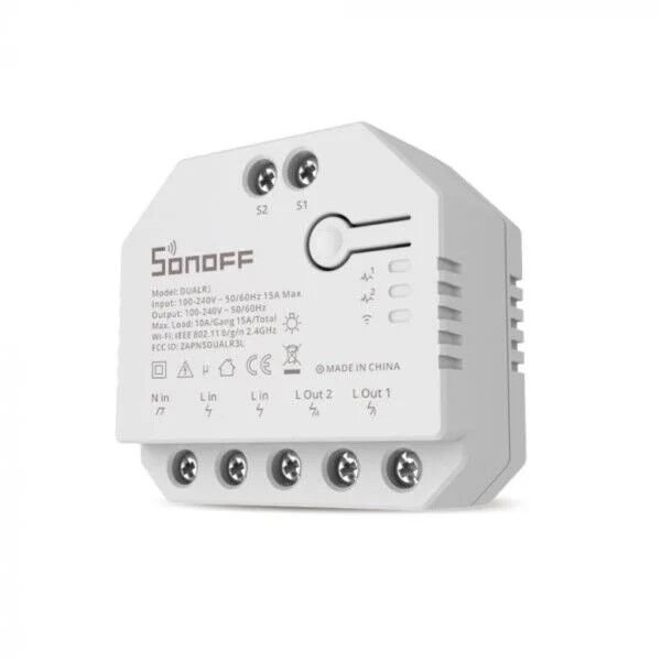Sonoff DUAL R3 - Wi-Fi Smart Switch - Google and Alexa Compatible