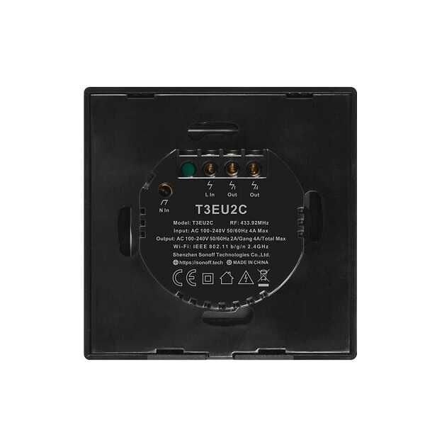 Sonoff T3EU2C - Smart Switch- Google and Alexa Compatible