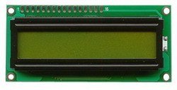 1x16 LCD Ekran, Yeşil Üzerine Siyah - TC1601A-01XB0 