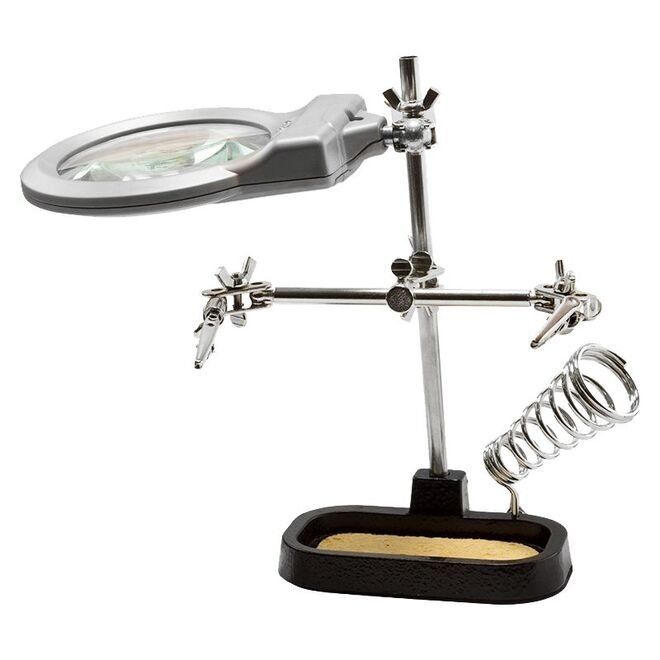 Third Hand Soldering Iron Stand with Lens