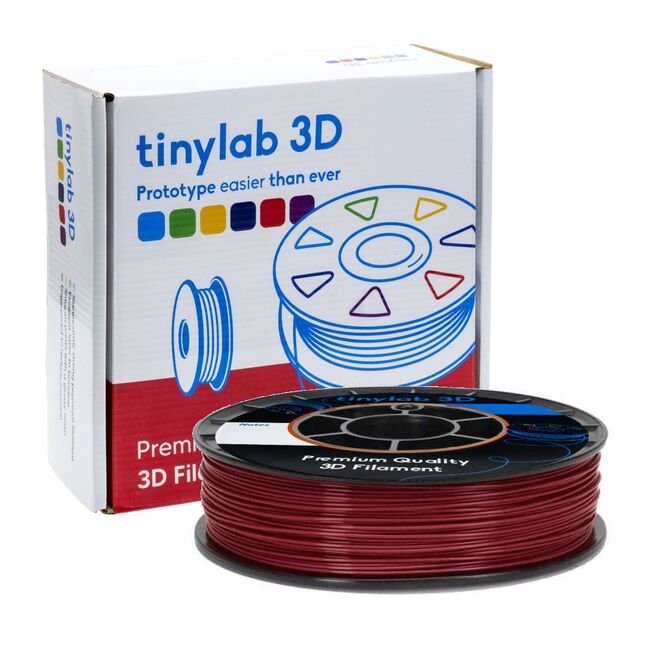 tinylab 3D 1.75 mm Claret Red PLA Filament