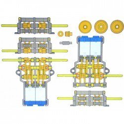 Double Gearbox Kit - Tamiya 70168 - Thumbnail