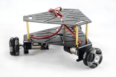 Üçgen 48 mm Omniwheel Robot Platformu (Enkoderli Motorlar ile), 15001