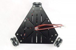Üçgen 48 mm Omniwheel Robot Platformu (Enkoderli Motorlar ile), 15001 - Thumbnail