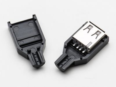 USB A Tipi Kılıflı Soket (Dişi)