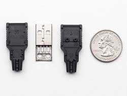 USB A Tipi Kılıflı Soket (Erkek) - Thumbnail