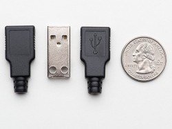 USB A Tipi Kılıflı Soket (Erkek) - Thumbnail
