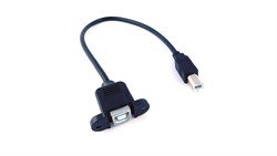 USB B Erkek - B Dişi Panel Tipi Dönüştürücü - Thumbnail