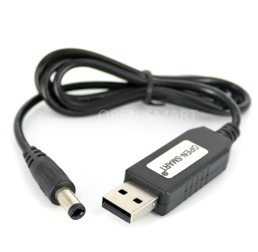 USB-Barrel Jack Voltaj Yükseltici (Giriş 5V, Çıkış 12V)