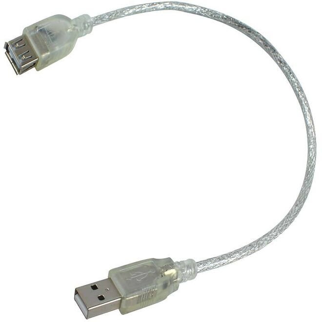 USB Uzatma Kablo 40 CM Şeffaf