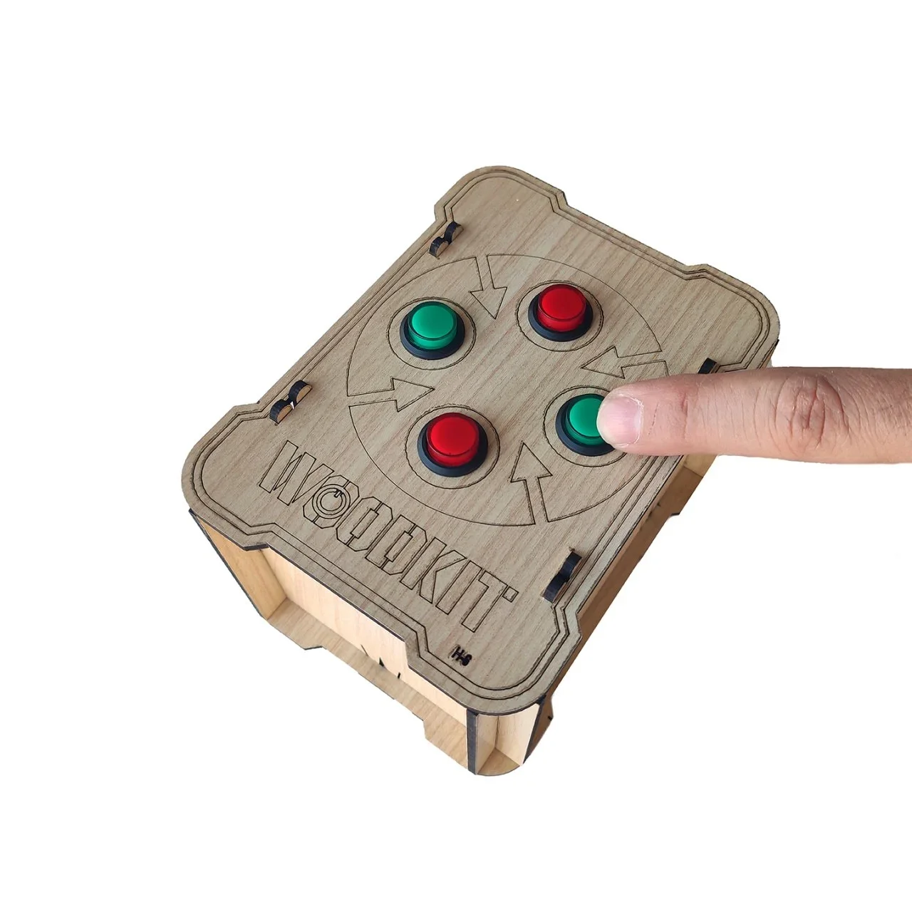 Wood-Kit Robotik Kodlama kiti - Renkli Hafıza Oyunu - Thumbnail