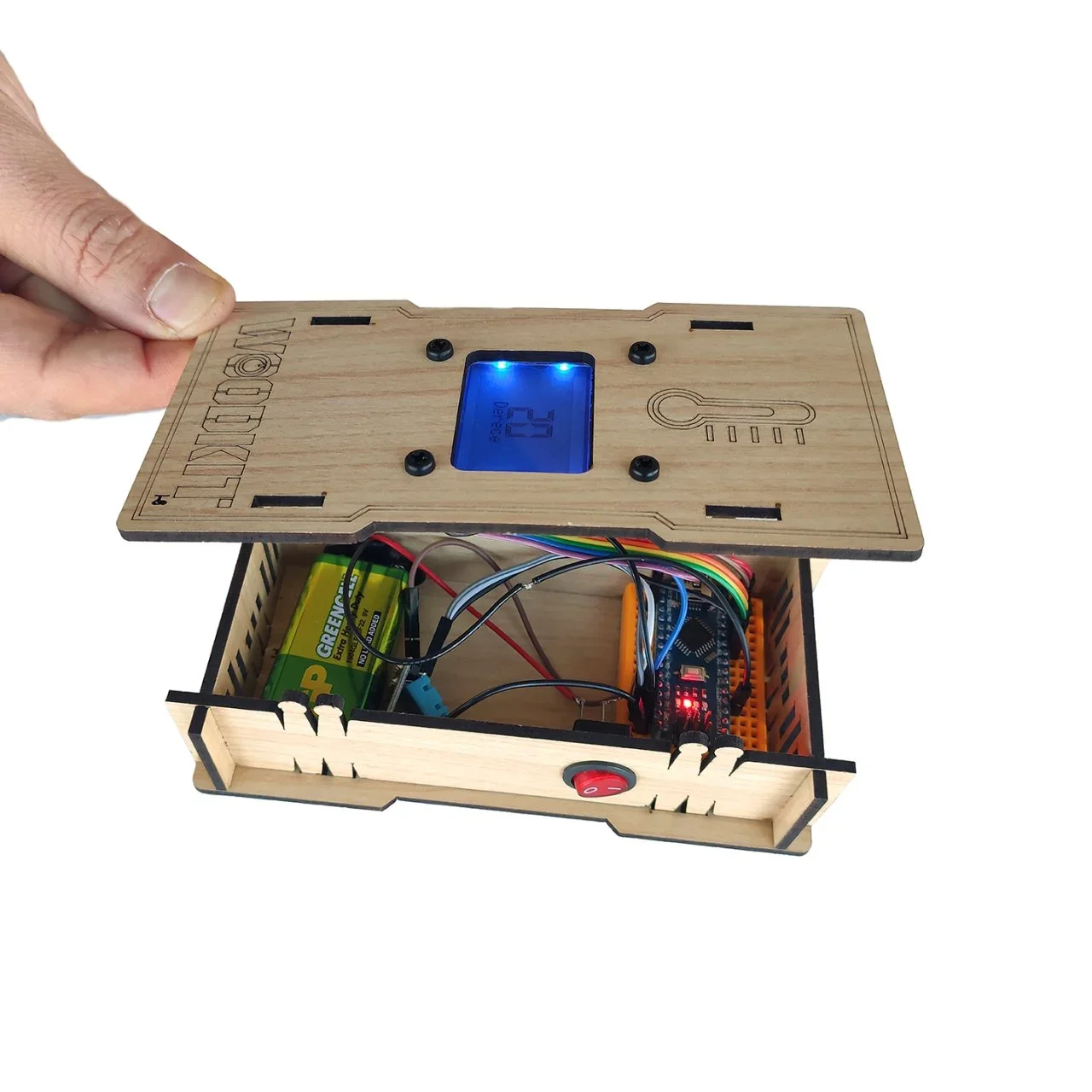 Wood-Kit Robotic Coding kit - Digital Thermometer - Thumbnail