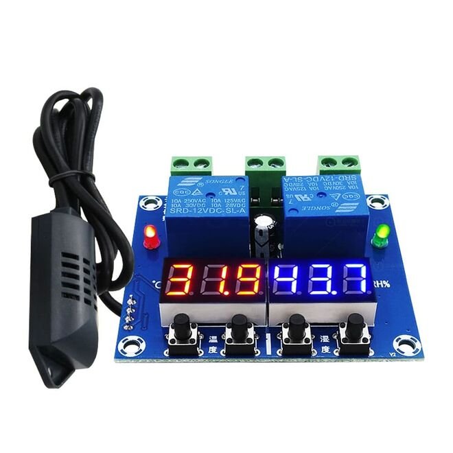 XH-M452 Dual Output Digital Temperature and Humidity Control Switch - 12V/DC