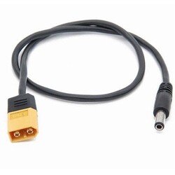 XT60 Male Bullet Connector to Male DC 5.5mm X 2.5mm DC5525 Power Cable for TS100 Electronic Soldering Iron - Thumbnail